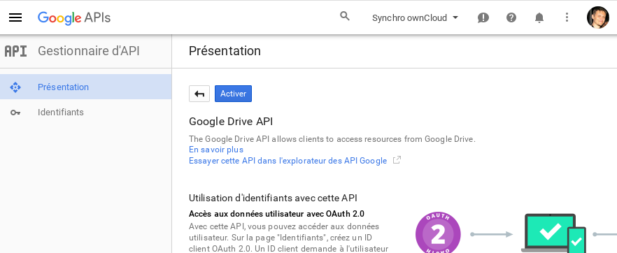 Gestionnaire d'API.